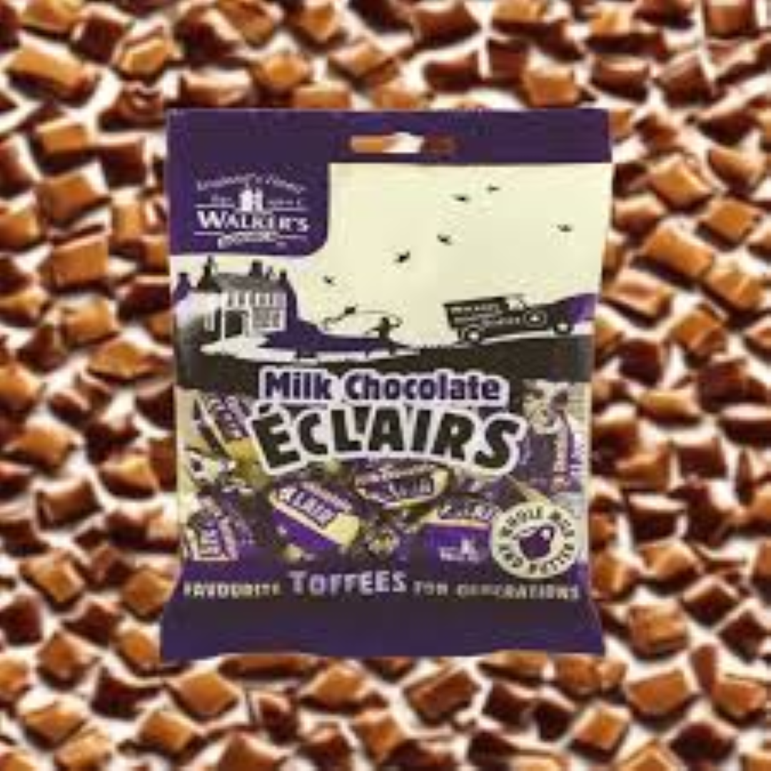 WALKERS MILK CHOC ECLAIRS 150G